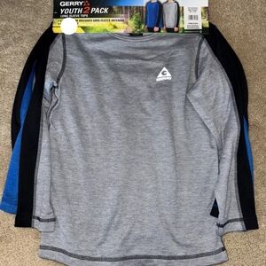 New! Gerry Youth Gray Long Sleeve Shirt Tops Comfort Fit Size 5